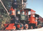 Image of Fort Wilderness Train at train barn.