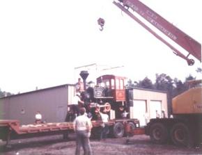 Image of Fort Wilderness unloaded via crane