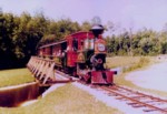 Image of Fort Wilderness Train on trestle.