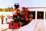 Image of Fort Wilderness Train at train barn.